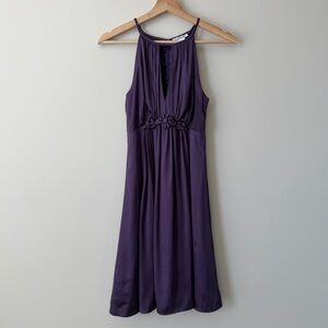 Esley Purple Midi Dress